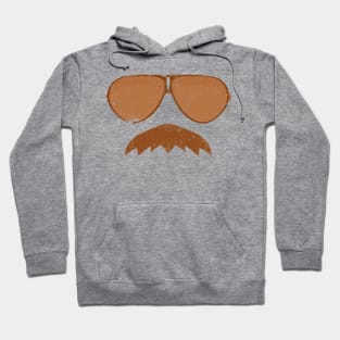 Da Bears - Ditka Mustache with Aviators Hoodie